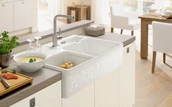 Sink directly into the kitchen photo