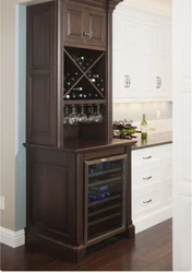 Buffet with microwave in the kitchen photo