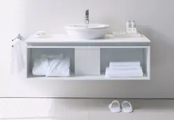 Белая ракавіна ў ванны пакой фота