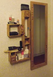 Зеркало для прихожей из дерева фото