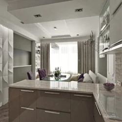 Zoning a kitchen with one window photo