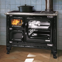 Wood-burning kitchen stove photo