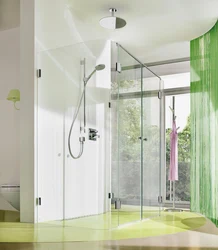 Photo of glass bathroom railings