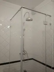 Photo of glass bathroom railings