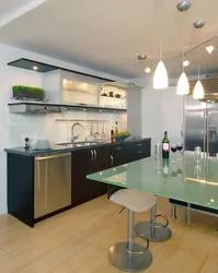 Photo of glass ceiling in the kitchen