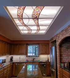 Photo of glass ceiling in the kitchen