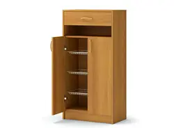Cabinet in the hallway with drawers photo