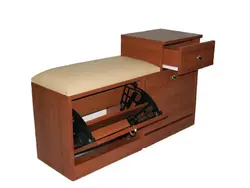 Cabinet in the hallway with drawers photo