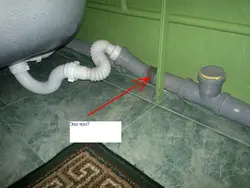 Washing machine draining into bathtub photo