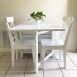 Ас үй фотосуреті үшін үстел орындықтар IKEA