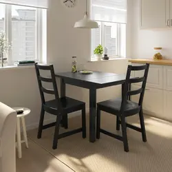 Ас үй фотосуреті үшін үстел орындықтар IKEA