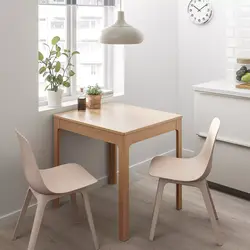 Mətbəx fotoşəkili IKEA üçün masa stulları