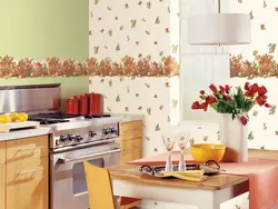 Wallpaper without adjustment for the kitchen photo