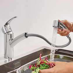 Kitchen faucet with aerator photo