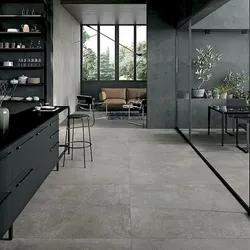 Mətbəx fotoşəkildə beton plitələr