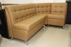 Corner narrow sofas for the kitchen photo