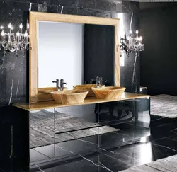 Bath design sinks and mirrors photo