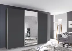 Gray bedroom wardrobe photo