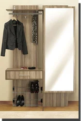 Hallway wardrobe with hooks photo