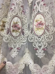 Тюль С Вышивкой В Гостиную Фото