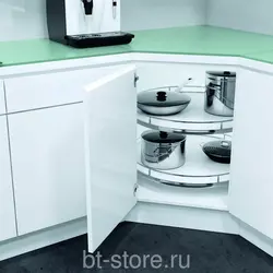 Карусель в угловой шкаф кухни фото