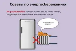 Холодильник у батареи на кухне фото