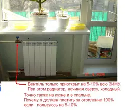 Яхдон дар назди радиатор дар акси ошхона