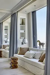 Niches by the window in the living room photo