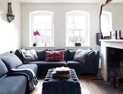 Living rooms with large sofas photo