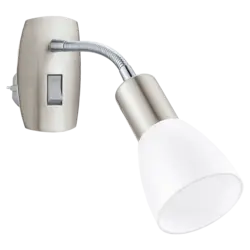 Sconce in the bedroom with a switch photo
