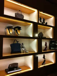 Lighting On A Shelf In The Living Room Photo