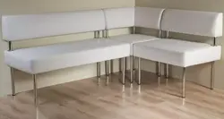 Диван на ножках на кухне фото