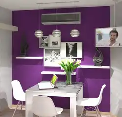 Cabinet above the table in the kitchen photo