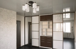 Light wardrobe in the living room photo