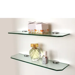 Glass shelves for the kitchen photo