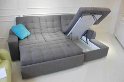 Photo of upholstered furniture with a sleeping place