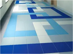 Көк Ас Үйдегі Еден Плиткаларының Фотосуреті