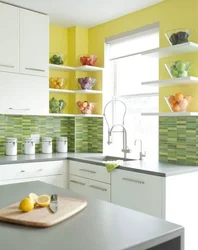 Green Kitchen Tiles Photo