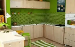 Плитка для кухни зеленого цвета фото