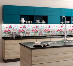 Kitchen Tiles Apron Plastic Photo