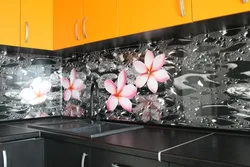 Kitchen tiles apron plastic photo