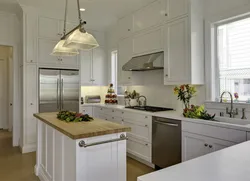 Island in the kitchen in Khrushchev photo