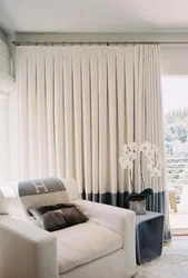 Curtains With Tape For The Living Room Photo
