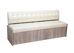 Couch in the kitchen with sleeping photo