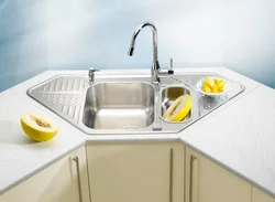 Kitchens with a chimney at the sink photo