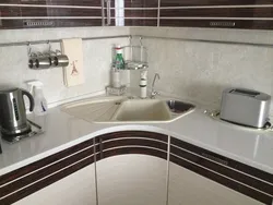 Kitchens with a chimney at the sink photo