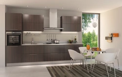 Combined kitchens in a modern style photo