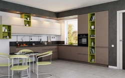 Combined kitchens in a modern style photo