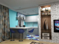 Living rooms and kitchens of small apartments photos