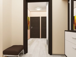 Light hallway with dark furniture photo